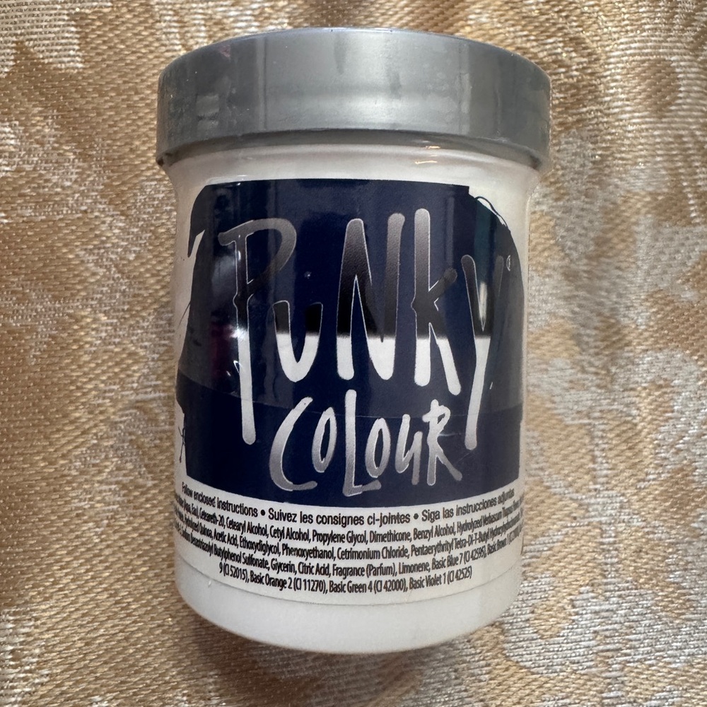 Jerome Russell Semi-Permanent Hair Color PUNKY COLOUR 3.5 oz Midnight Blue New